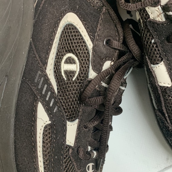 Champion sneakers chocolate brown cream womens size 8 tone fit shape ups vintage - Picture 11 of 11